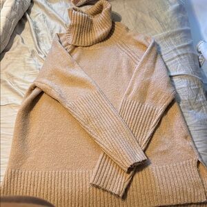 Vine & Love Tan Turtleneck Sweater